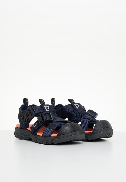 Pierre Cardin - Closed toe beach sandal - navy & orange