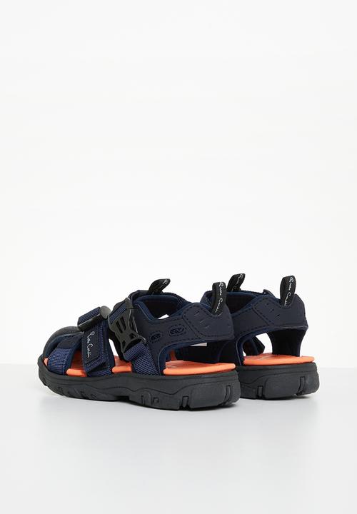 Pierre Cardin - Closed toe beach sandal - navy & orange