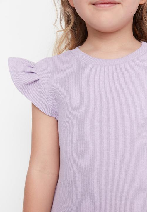 Trendyol - Girls shoulder frill blouse - lilac