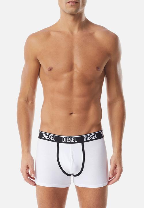Diesel  - Umbx-damien two pack boxer briefs - black & white contrast
