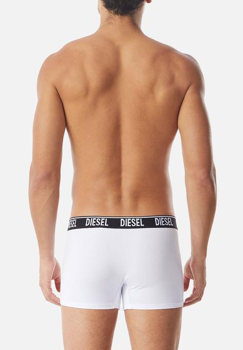 Diesel  - Umbx-damien two pack boxer briefs - black & white contrast