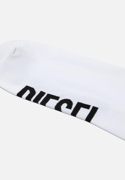 Diesel  - Skm-gost-three pack ankle socks - white & black