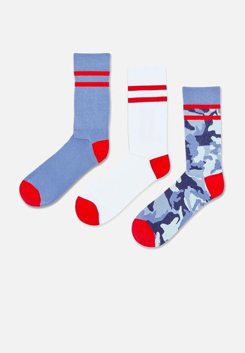 Diesel  - Skm-ray-three pack socks - multi