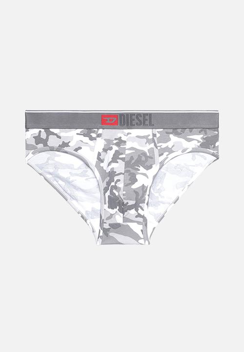 Diesel  - Umbr-andre two pack briefs - grey & camo