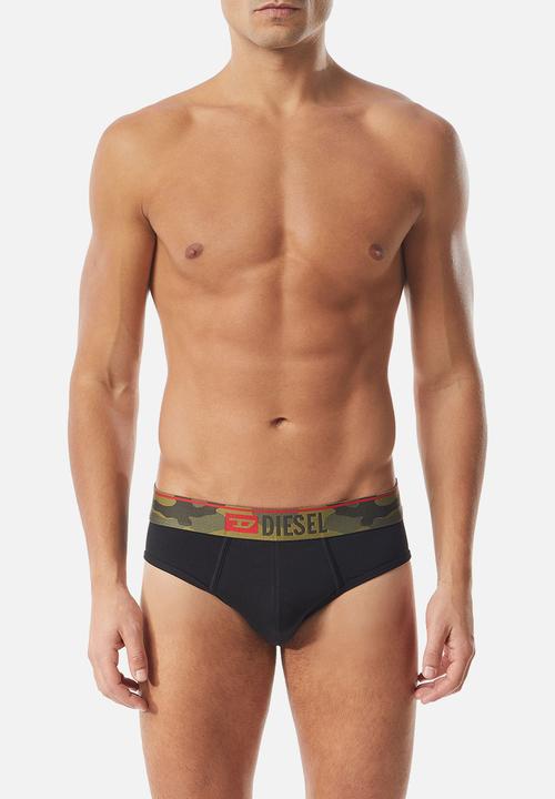 Diesel  - Umbr-andre two pack briefs - camo/black