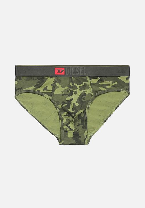 Diesel  - Umbr-andre two pack briefs - camo/black