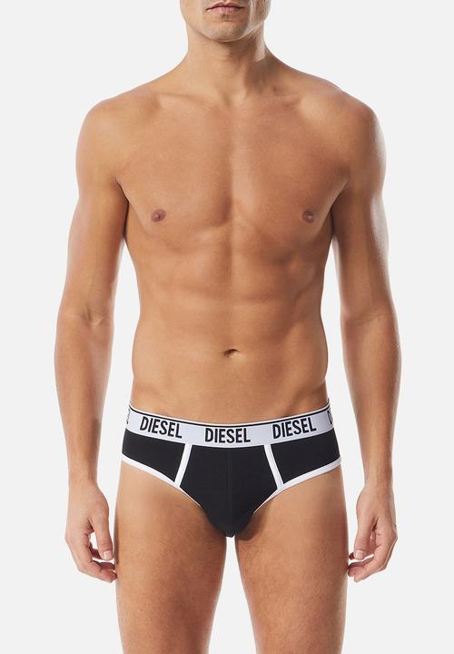 Diesel  - Umbr-andre two pack briefs - white & black