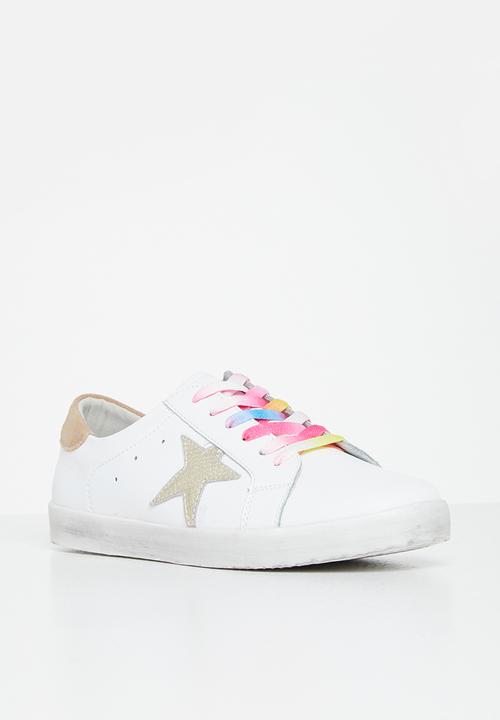 Julz - Pixie leather sneaker - white