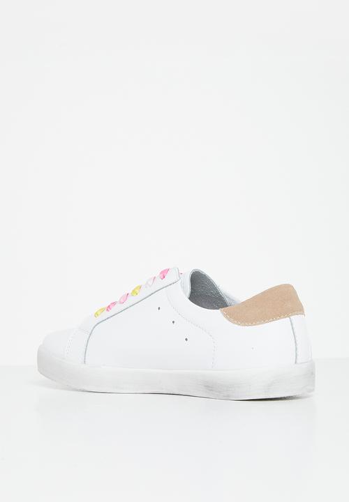Julz - Pixie leather sneaker - white