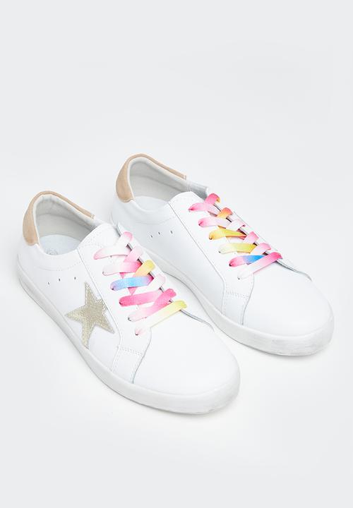 Julz - Pixie leather sneaker - white