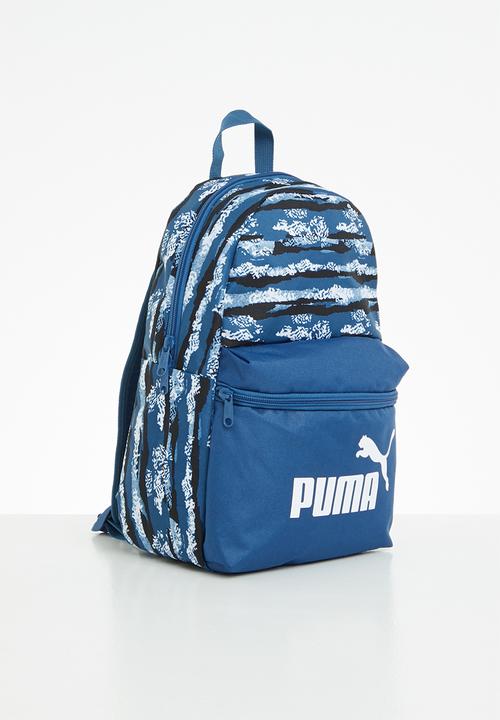 PUMA - Puma phase small backpack- lake blue-alpha boys aop