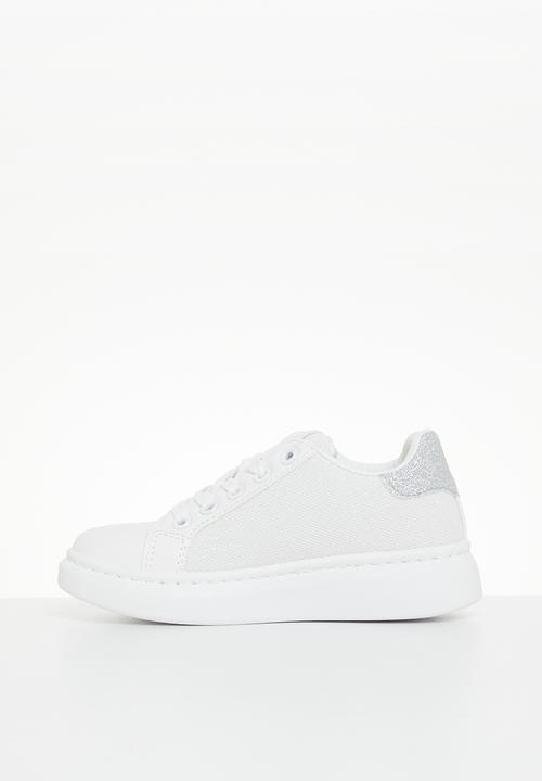 Pierre Cardin - Kids meshed embellished sneaker - white