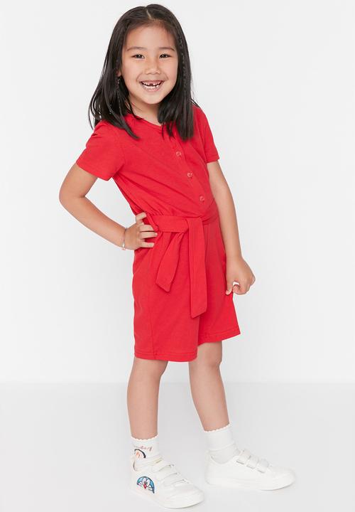 Trendyol - Girls jumpsuit - red