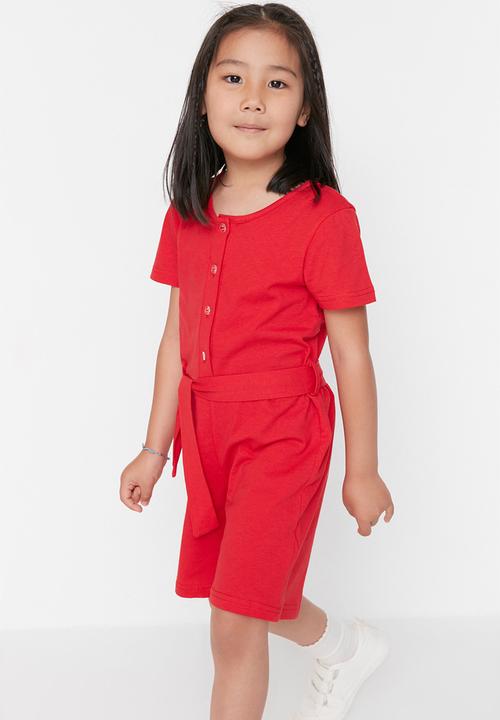 Trendyol - Girls jumpsuit - red