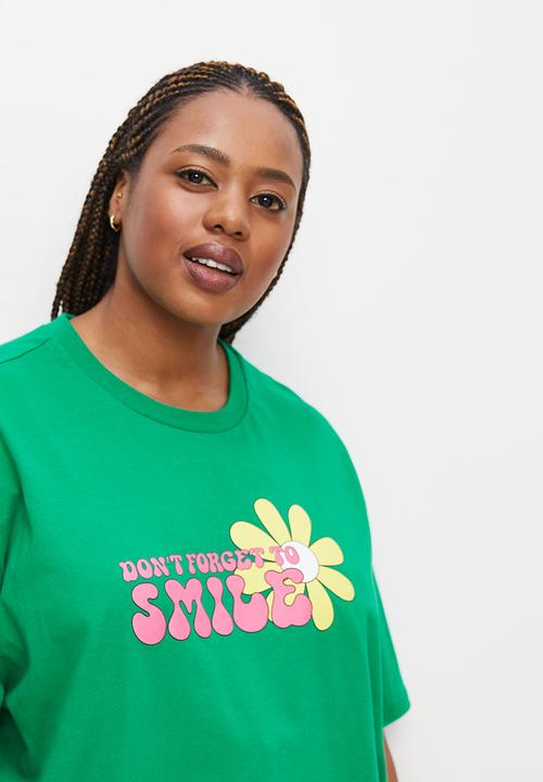 Blake - Graphic oversized tee - green