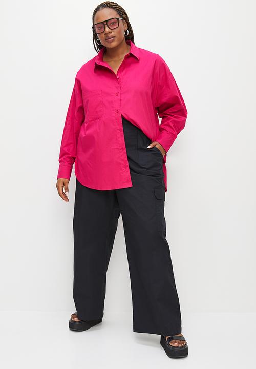Blake - Oversized shirt - cerise