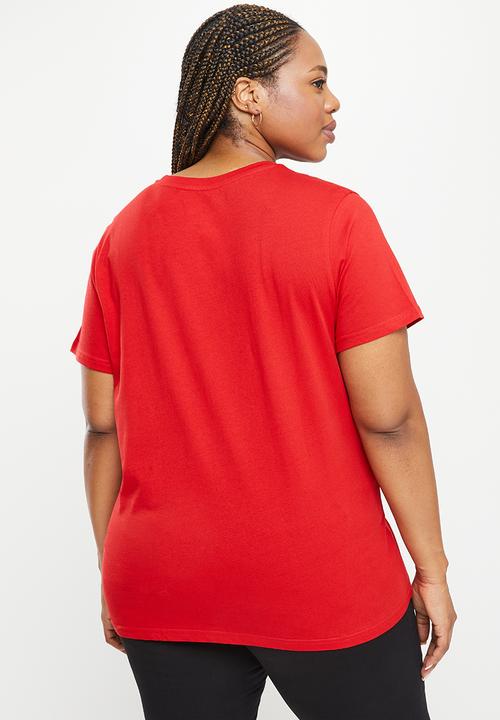 POLO - Plus haiden short sleeve embroidery logo tee - red