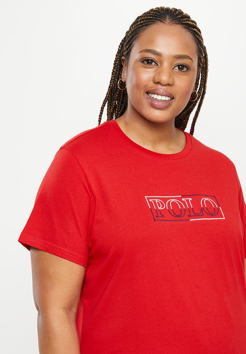 POLO - Plus haiden short sleeve embroidery logo tee - red