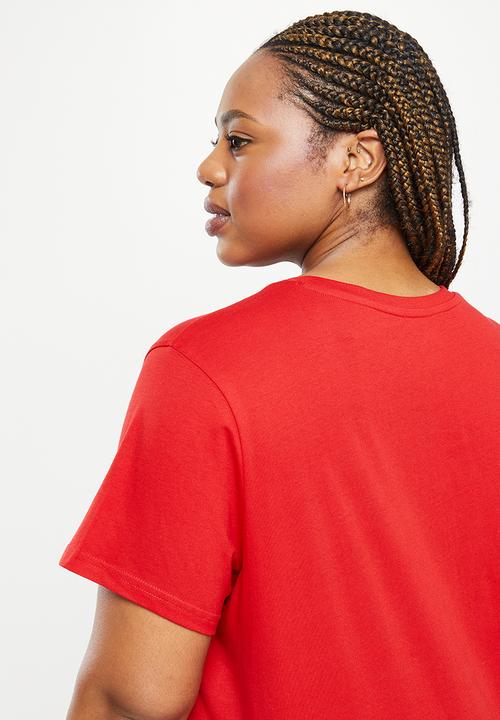POLO - Plus haiden short sleeve embroidery logo tee - red