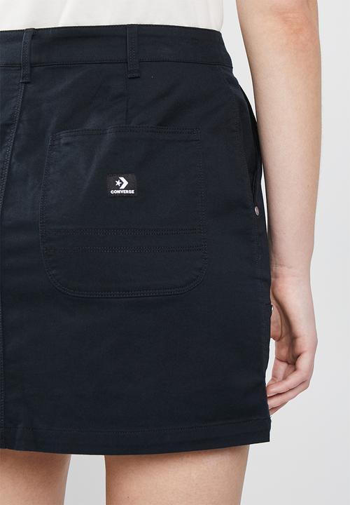 Converse - High waisted mini skirt - converse black