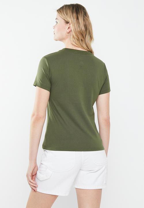 Converse - Converse logo remix women’s tee - cargo khaki