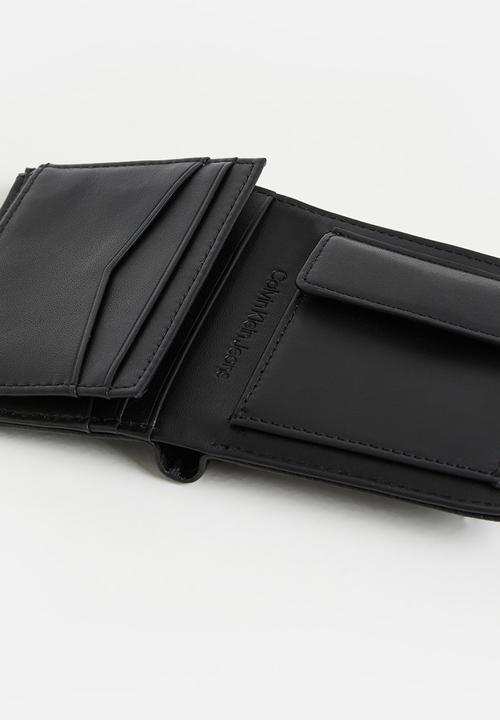 Calvin Klein - Mono textured small n/s trifold - black