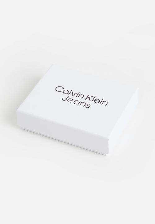 Calvin Klein - Mono textured small n/s trifold - black