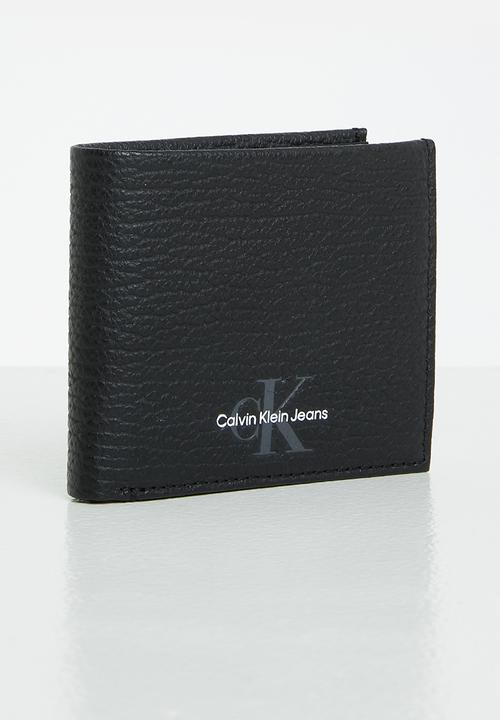Calvin Klein - Mono textured bifold - black