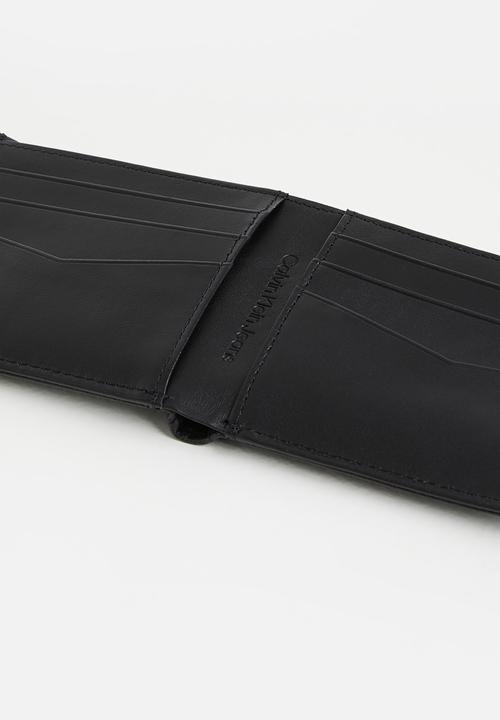 Calvin Klein - Mono textured bifold - black