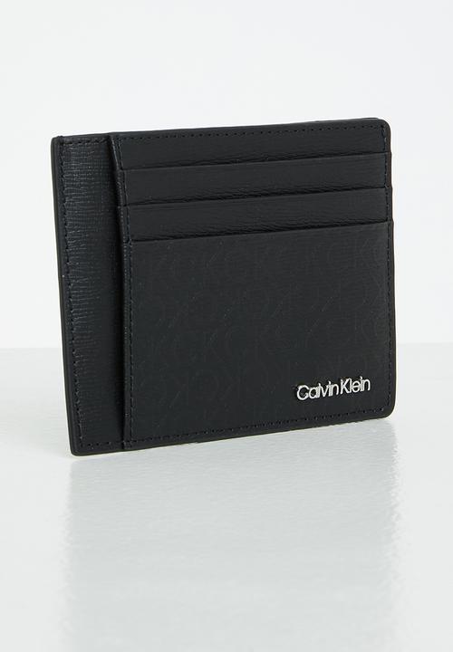 Calvin Klein - Minimalism mo id cardholder - black tonal mono