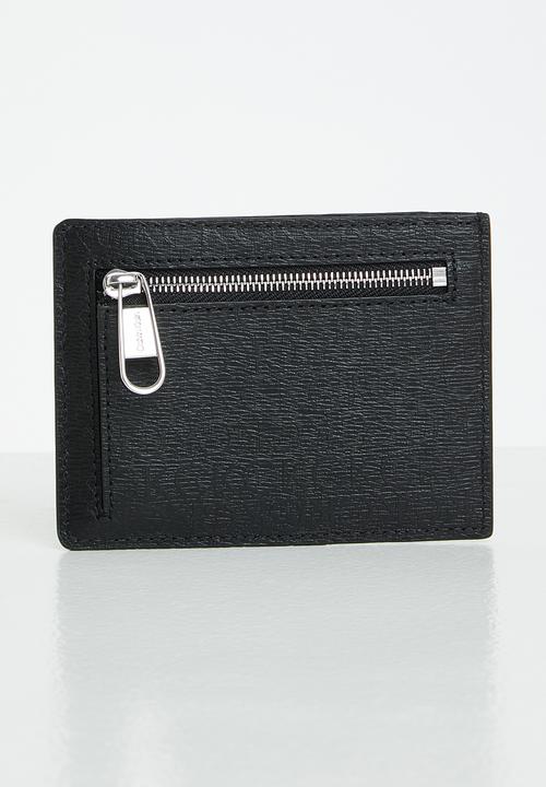 Calvin Klein - Minimalism mo id cardholder - black tonal mono