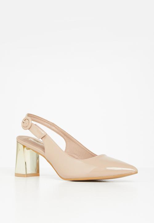 Plum - Dee slingback court heel - neutral