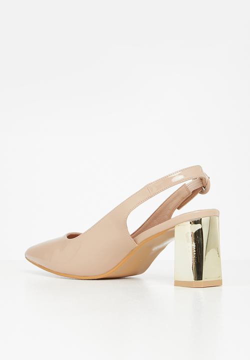 Plum - Dee slingback court heel - neutral
