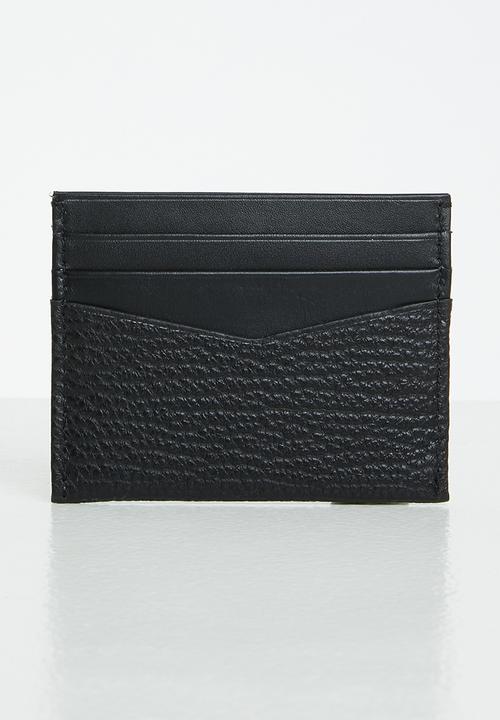 Calvin Klein - Mono textured cardcase 6cc - black