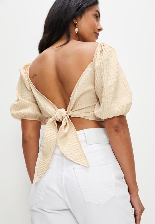 MILLA - Co-ord textured top - brazillian sand