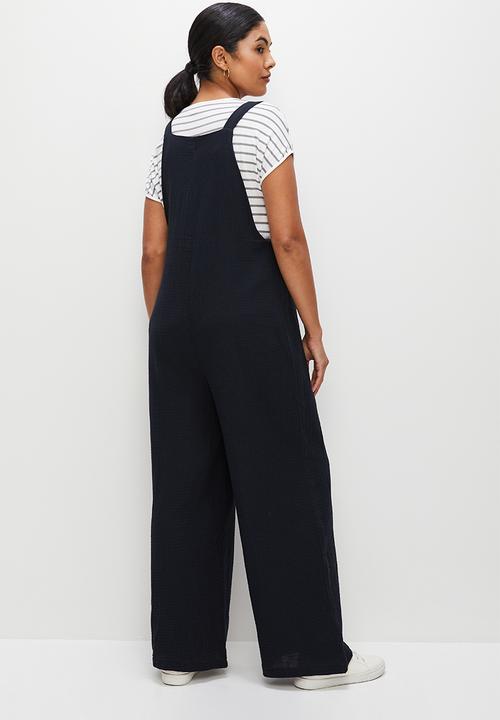 edit - Loose fit cotton jumpsuit - navy
