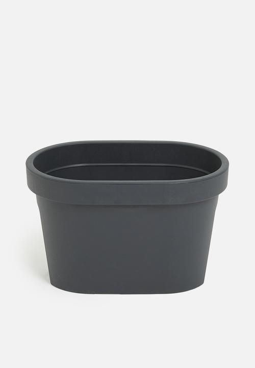 H&S - Balcony outdoor pot plant- grey