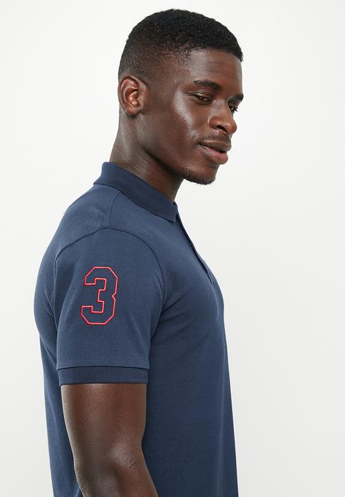 POLO - Men big pony pique golfer - navy