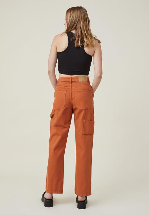 Cotton On - Petite carpenter jean - autumn brown