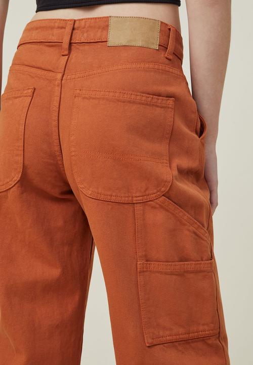 Cotton On - Petite carpenter jean - autumn brown