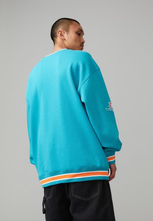 Factorie - Oversized nfl crew - lcn nfl teal/dolphins tipped