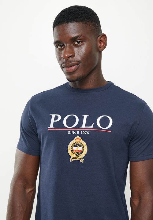 POLO - Men equestrian tee - navy