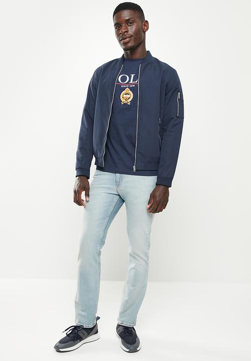 POLO - Men equestrian tee - navy
