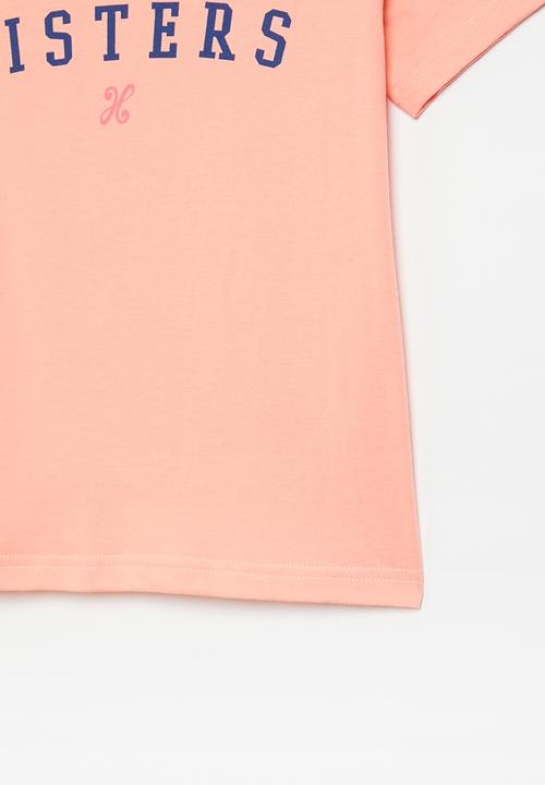 Holmes Bro's - Sisters short sleeve tee - peaches n cream