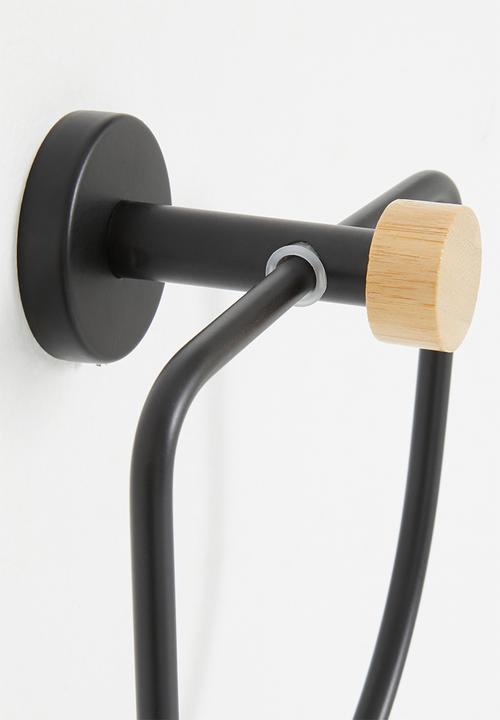Sixth Floor - Ant towel ring holder - black
