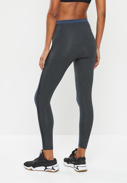 PUMA - Exhale color block tight - marine blue heather / puma black colour block