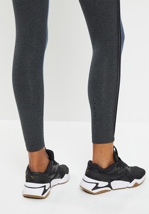 PUMA - Exhale color block tight - marine blue heather / puma black colour block