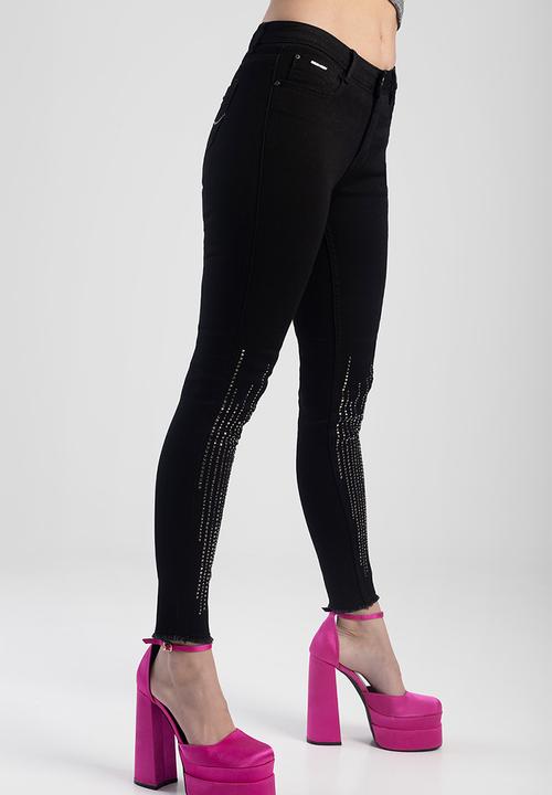 SISSY BOY - Cosmo jet: jon jon skinny with hem detail - black