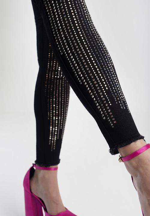 SISSY BOY - Cosmo jet: jon jon skinny with hem detail - black