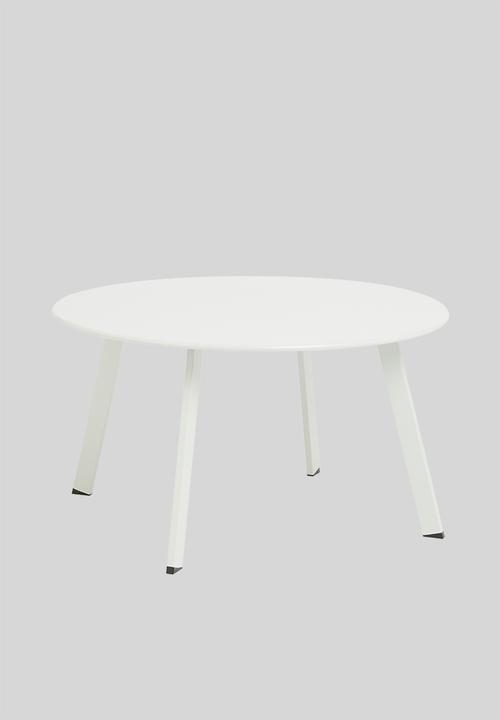 H&S - Steel outdoor side table - white